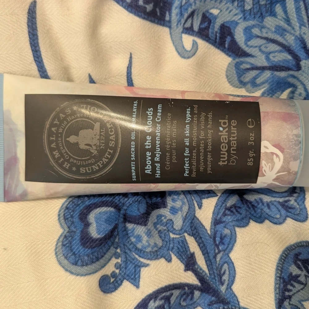 Hand Cream Tweak'd by Nature Above the Clouds Hand Lotion - Gluten Free - New